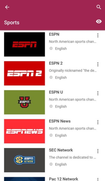 sports channels 