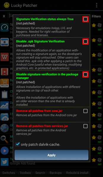 Modded Google Play Store Patch - Step 6