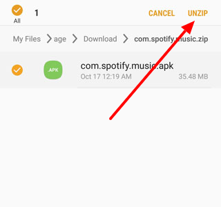 download and install spotify premium apk on Android