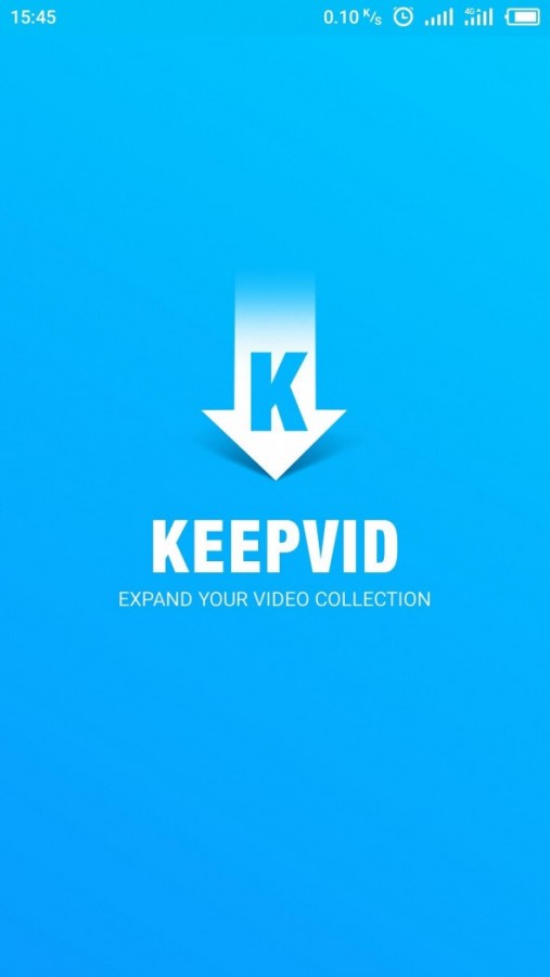 keepvid screenshot launch page