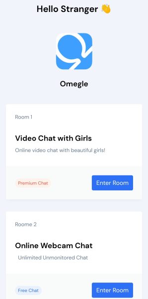Start Video Chat and Webcam chat with strangers on Omegle