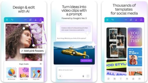 Canva screenshots