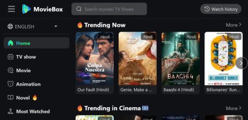 MovieBox screenshots