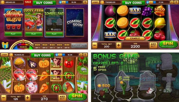 Game Vault Android screenshots showing the main interface