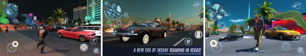 Gangstar Vegas gameplay screenshots: open-world Vegas mafia action