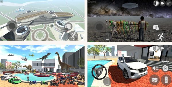 GTA 5 Android screenshots showing the main interface