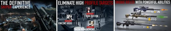 Hitman Sniper gameplay screenshots - Agent 47 sniper missions