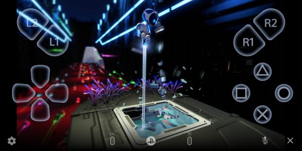 PS Remote Play Android screenshots showing the main interface