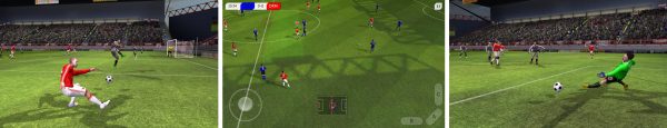Dream League Soccer Classic gameplay, squad management and match action