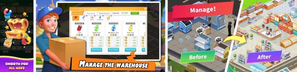 Manage Supermarket Simulator gameplay screenshots