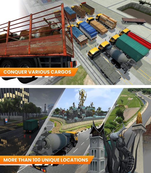 Truck Simulator Indonesia gameplay screenshots