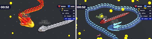 Snake Clash gameplay screenshots