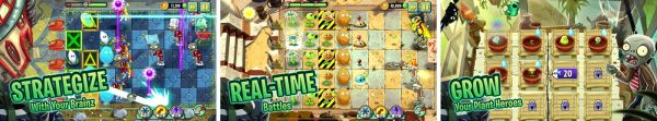 Plants vs Zombies 2 gameplay screenshots