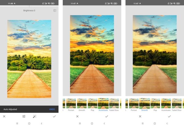 Snapseed photo editor screenshots