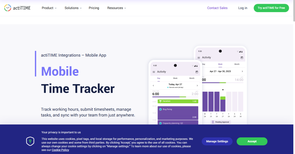 actiTIME: Team Tracking and Project Cost Control