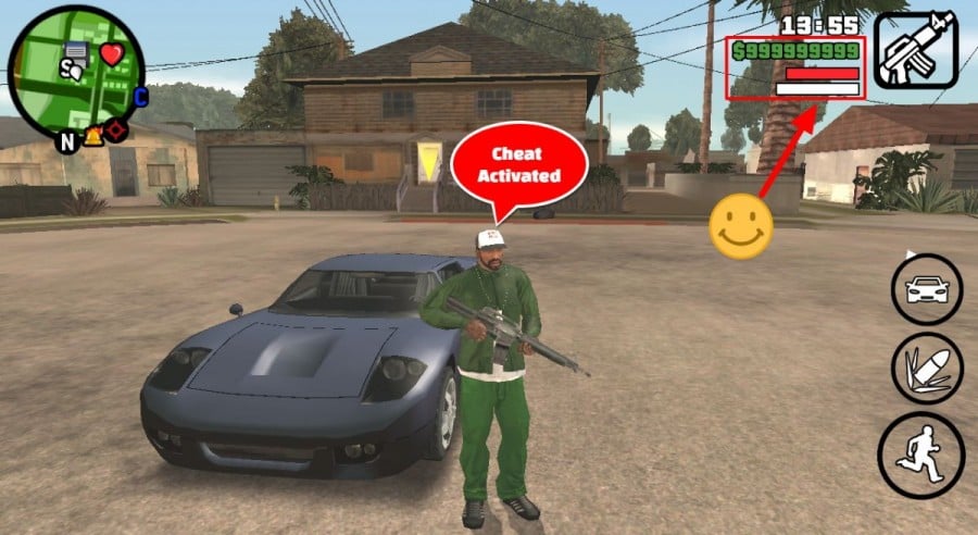 List of GTA San Andreas Cheats for Android (Complete Guide)