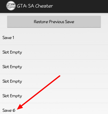 JCheater GTA San Andreas Save Game List