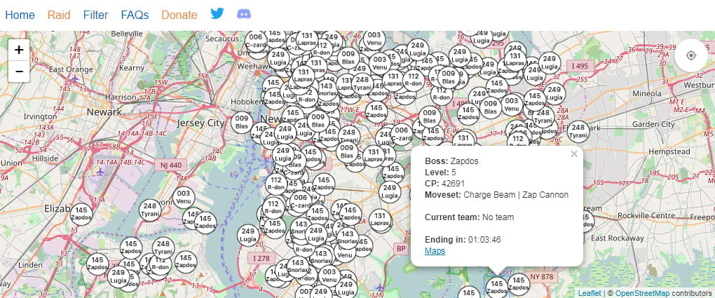 Pokemon go deals raid tracker