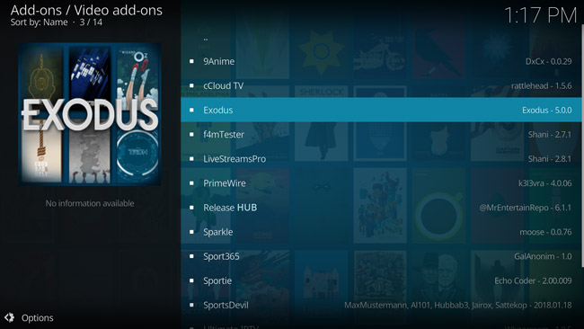 Here is How To Install & Use Exodus Addon on Kodi