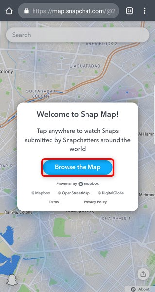 View Snapchat Stories Online Using Snap Map