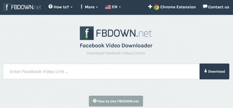 फेसबुक के लिए fbdown वीडियो डाउनलोडर