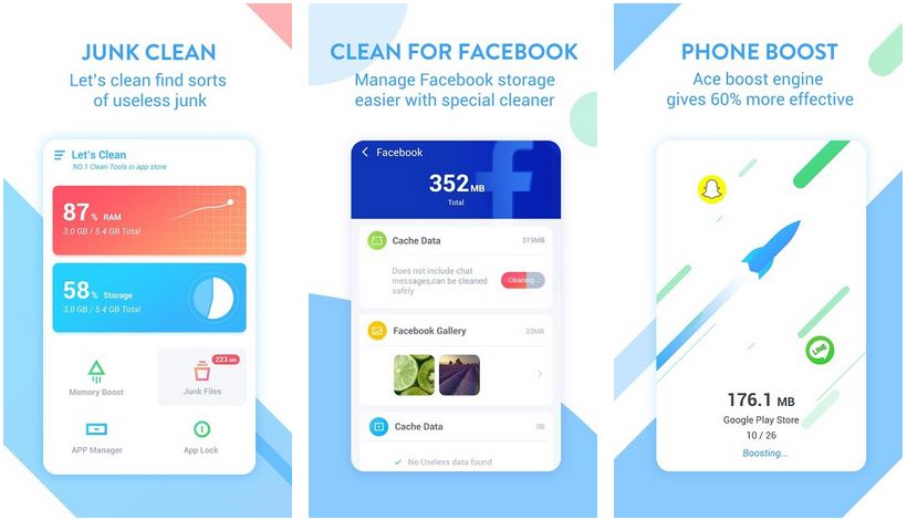 Ace Cleaning. Cleaner for Android. Boost and clean Android Phone. Приложение для очистки рекламы