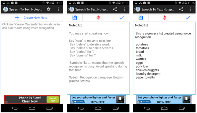 speech to text keyboard android