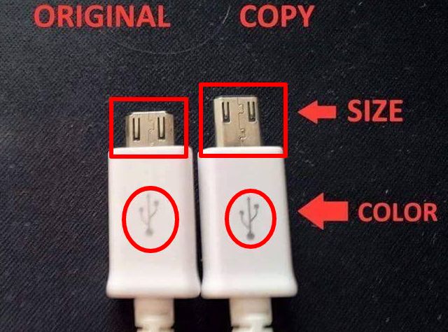 10+ Differences Between Fake/Genuine Charger & USB Cable