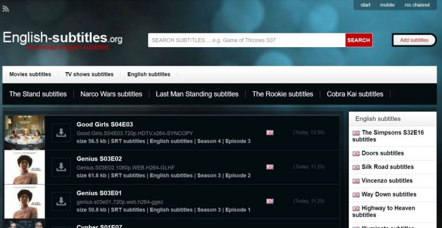 10 Sites To Download Subtitles For Any Movie or Show