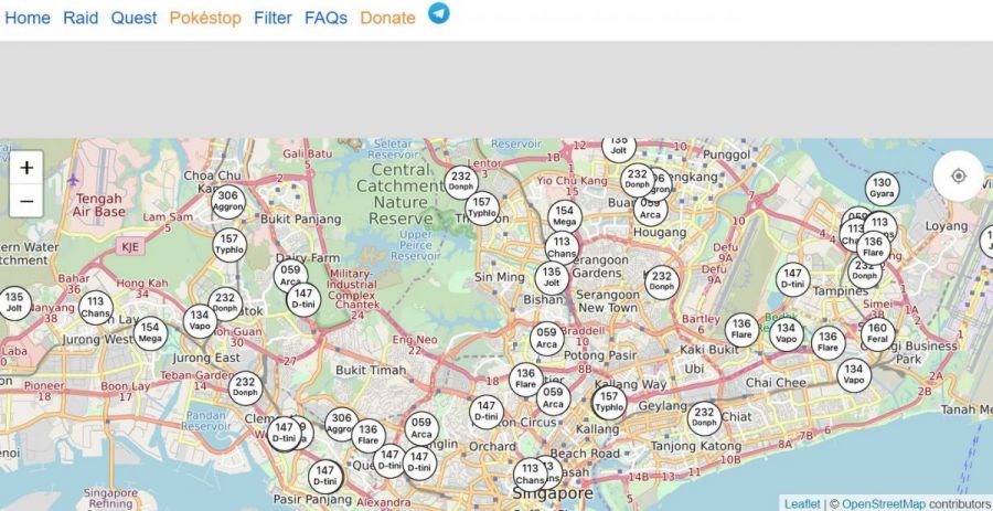 Pokemon Go Kuching Live Map (Outdated) - S2G