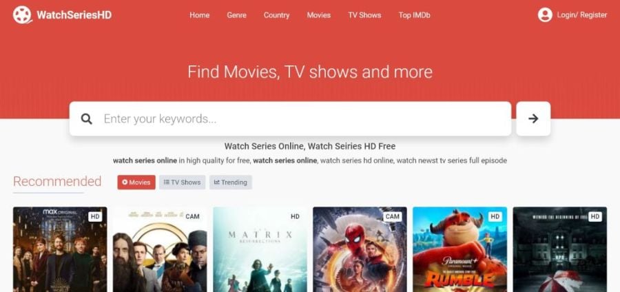 Watch series best sale tv streaming site