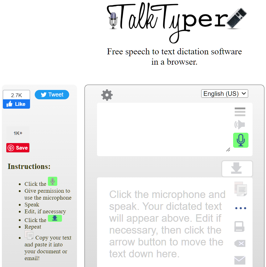 talktyper web app for students