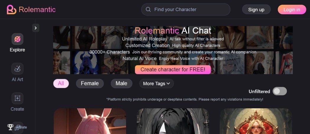 Rolemantic AI Partner