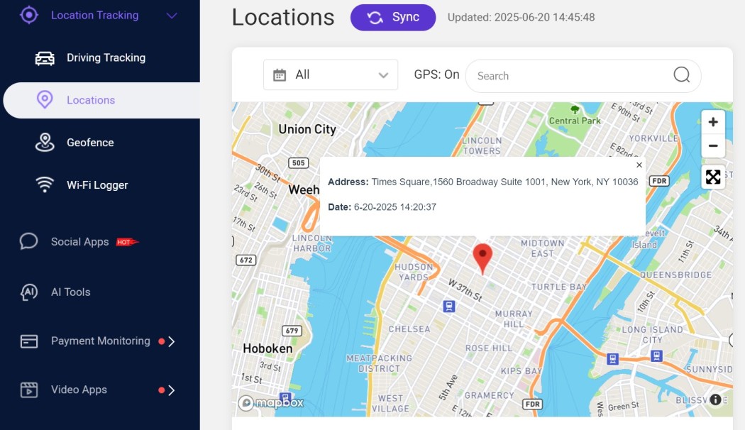 Real time location tracking