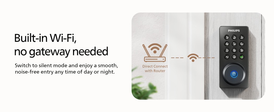 Built-in WiFi, no gateway needed