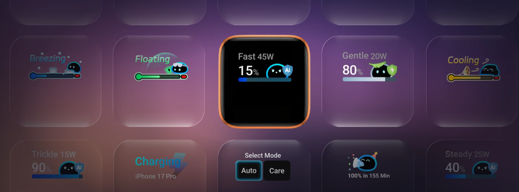 Anker 45W Fast Nano Charger with Smart Display