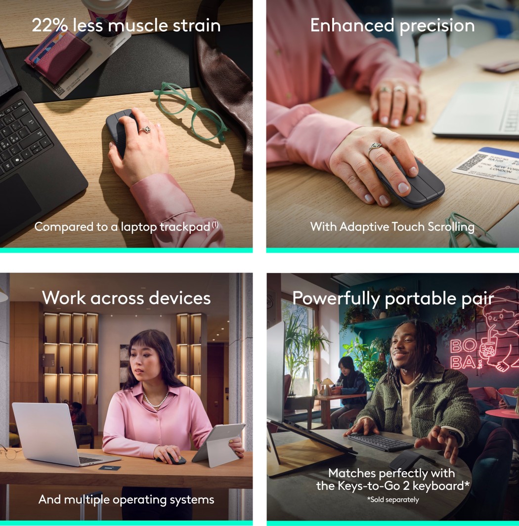 Logitech Folding Ultra Portable Mouse Features
