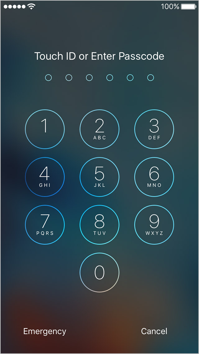 A 6-digit PIN minimum, password better screenshot