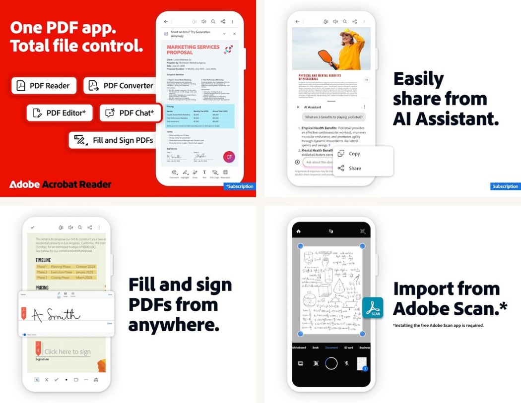 Adobe Acrobat Reader gameplay on Android