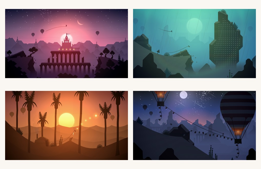 Alto's Odyssey Play Store screenshot, mobile single-player game