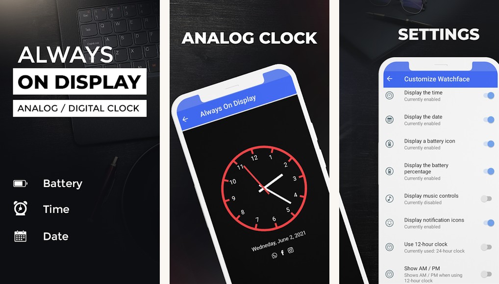 Always On Display (KK Apps Team) screenshots on Android