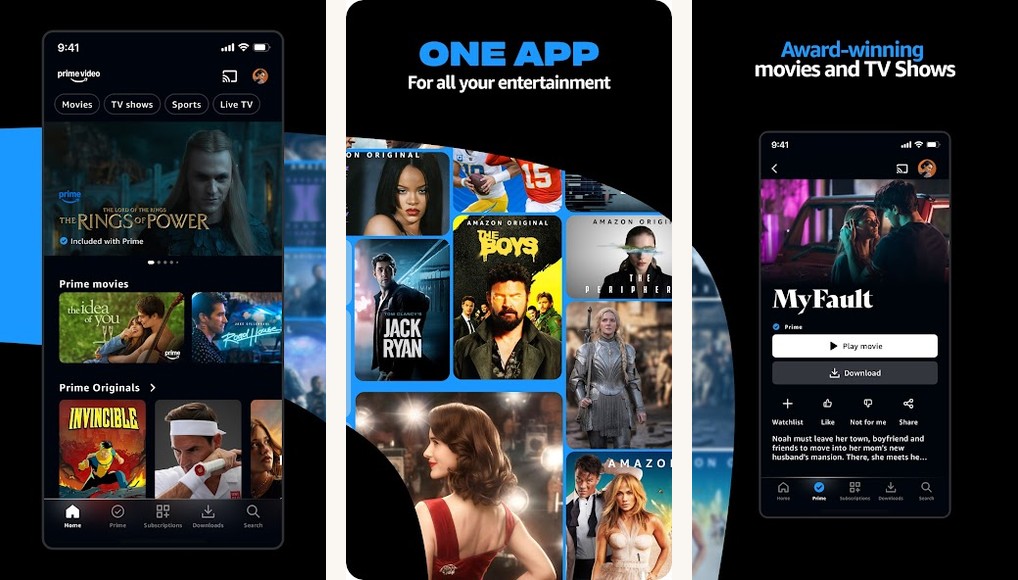 Amazon Prime Video screenshots on Android