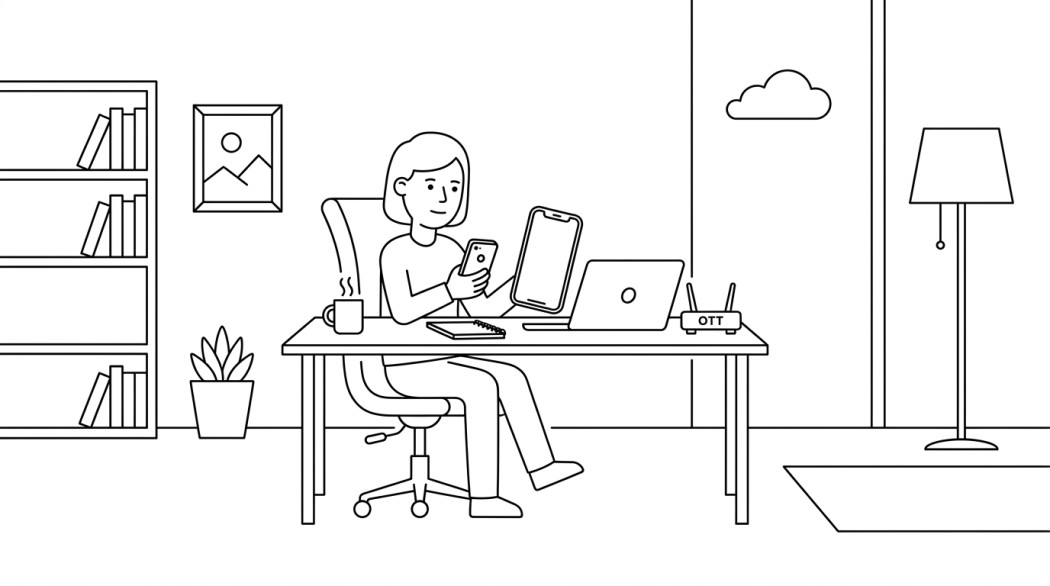 Black-and-white line illustration: a minimal Notion-style scene representing android 13 in 2026: what it still matters for (and what to upgrade to).