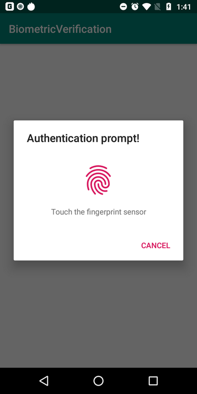 Android built-in biometric per-app screenshot