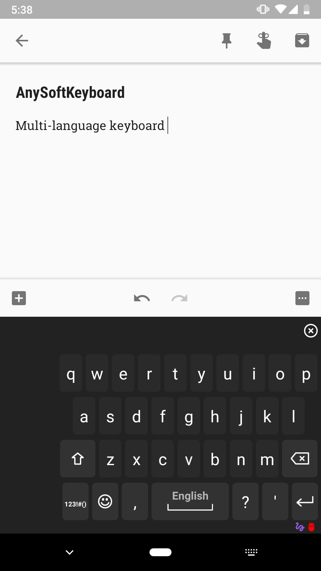 AnySoftKeyboard (FOSS) screenshot