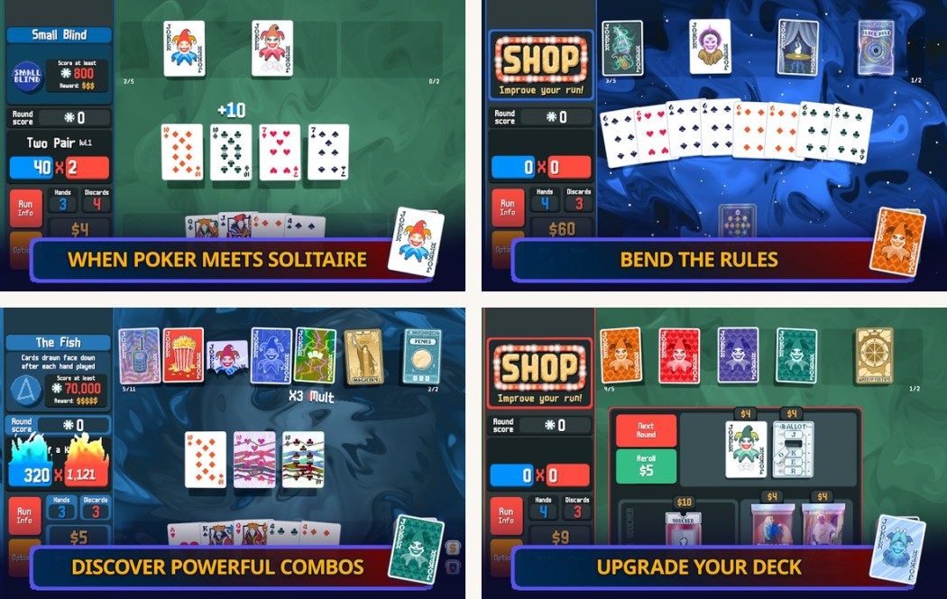 Balatro gameplay on Android