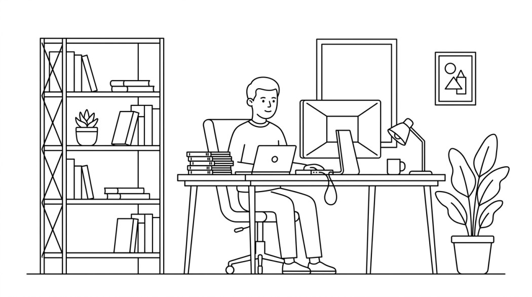 Black-and-white line illustration: a minimal Notion-style scene representing best dvd rippers in 2026: free and safe picks (mac/win).