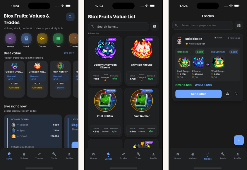 Blox Fruits screenshots on Android