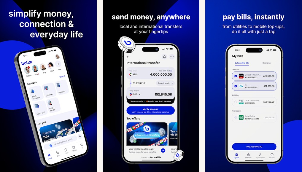 Botim screenshots on Android