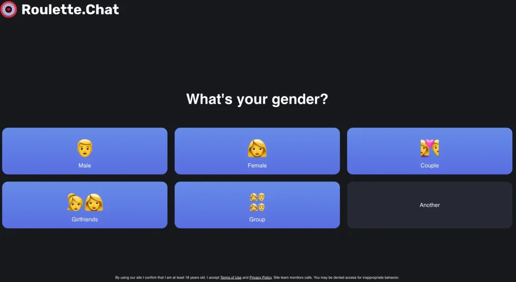 Chatroulette screenshot